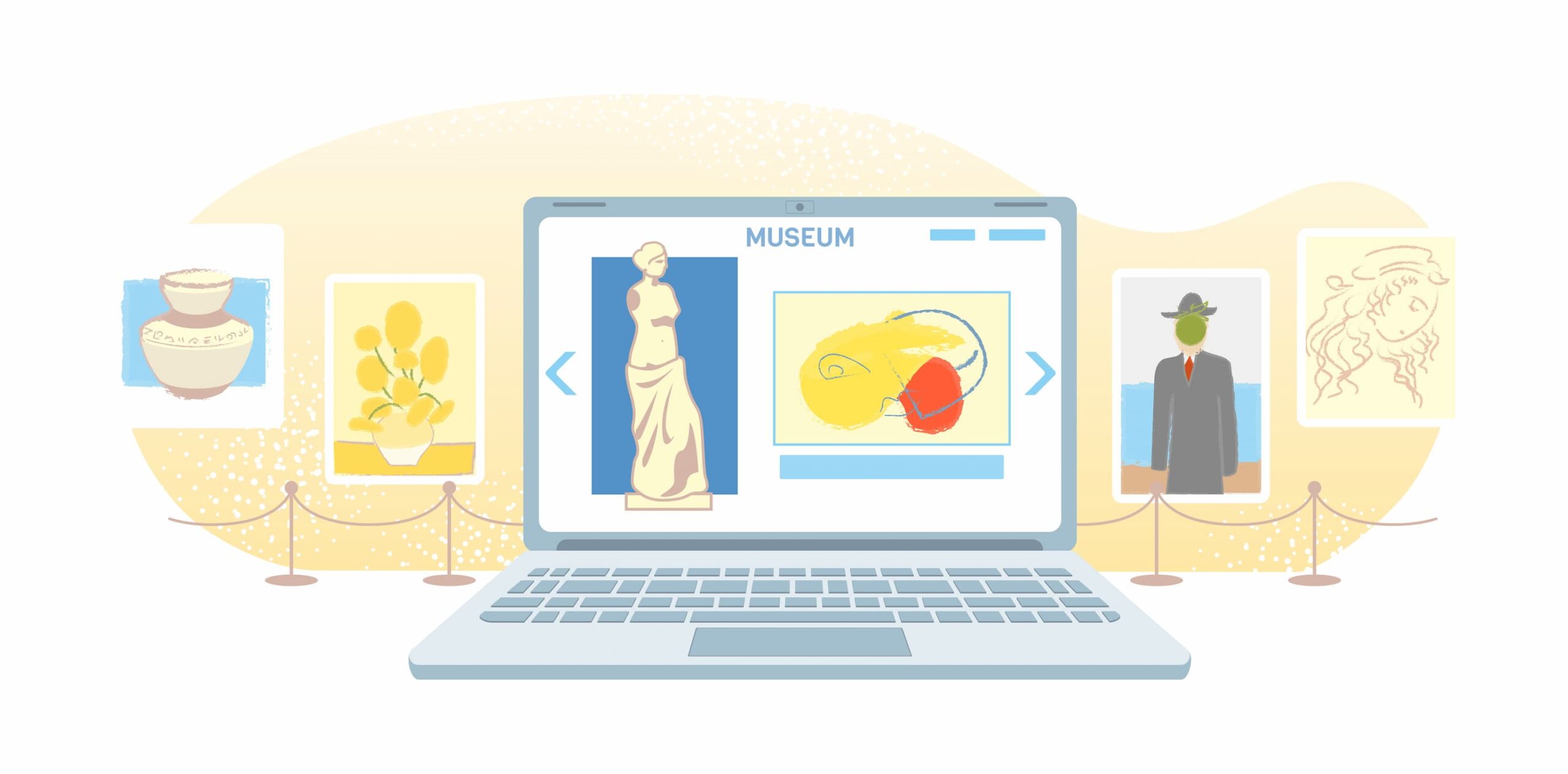 Museum-Livestream für internationale Besucher